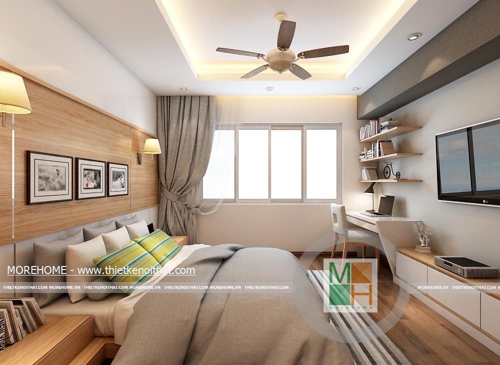 Thiết kế nội thất chung cư hiện đại N04